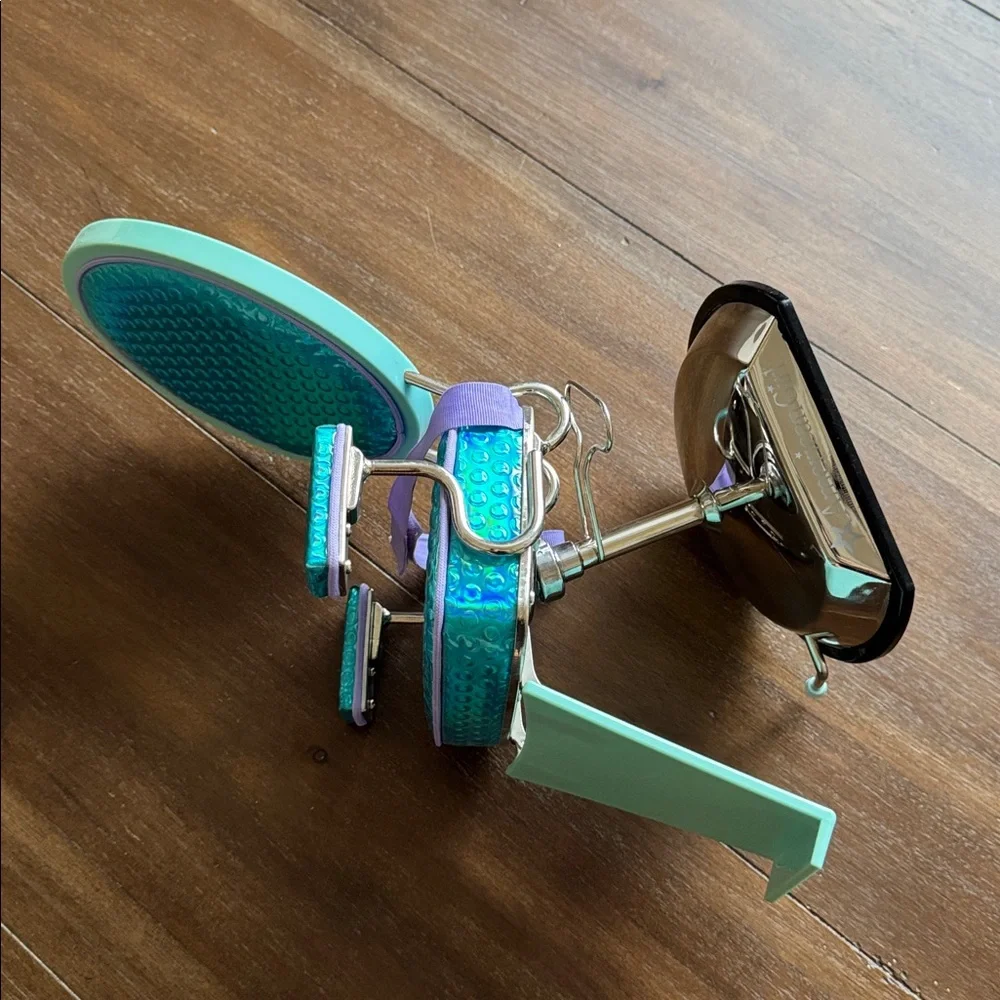 American Girl Doll Blue Metallic Hair Salon Chair for 18-inch dolls